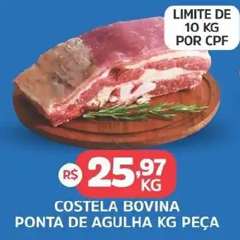 Supermercados Correia Costela bovina ponta de agulha kg peça oferta