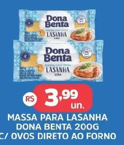 Supermercados Correia Massa para lasanha dona benta oferta