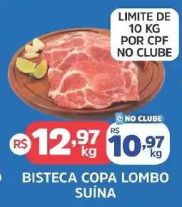 Supermercados Correia bisteca copa lombo suína oferta