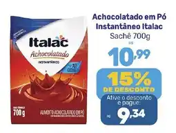 Supermercados Jau Serve Achocolatado em Pó Italac oferta