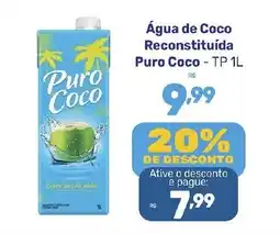 Supermercados Jau Serve Água de Coco Reconstituída Puro Coco oferta