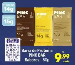 Supermercados Jau Serve Barra de Proteína Pinc Bar Sabores oferta