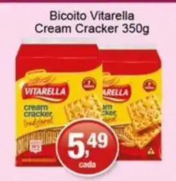 Supermercados Rod e Raf Biscoito vitarella cream cracker oferta