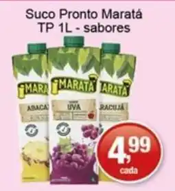 Supermercados Rod e Raf Suco Pronto Maratá TP 1L - sabores oferta