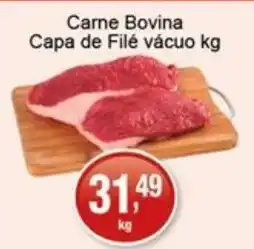 Supermercados Rod e Raf Carne Bovina Capa de Filé vácuo oferta