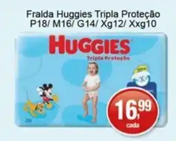 Supermercados Rod e Raf Fralda huggies tripla proteção oferta