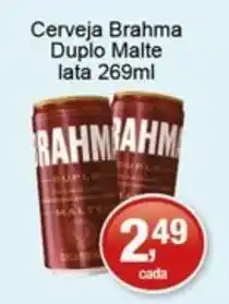 Supermercados Rod e Raf Cerveja brahma duplo malte oferta