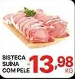 Supermercados Santa Helena bisteca suína com pele oferta