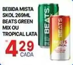Supermercados Santa Helena Bebida mista skol beats green mix ou tropical lata oferta