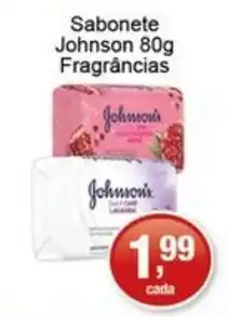 Supermercados Rod e Raf Sabonete johnson fragrâncias oferta