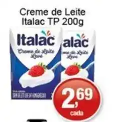 Supermercados Rod e Raf Creme de Leite Italac oferta