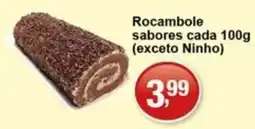 Supermercados Rod e Raf Rocambole sabores oferta