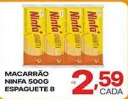 Supermercados Santa Helena Macarrão ninfa espaguete 8 oferta