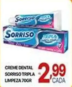 Supermercados Santa Helena Creme dental sorriso tripla limpeza oferta