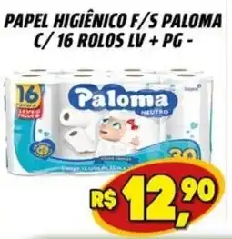 Zattão Supermercado Papel higiênico f/s paloma oferta