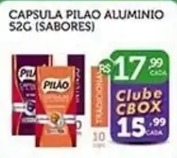 CenterBox Capsula pilao aluminio 52g sabores oferta