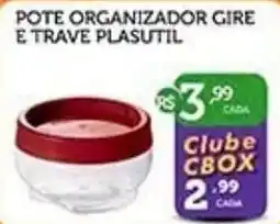 CenterBox pote organizador gire e trave plasutil oferta