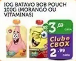 CenterBox Iog batavo bob pouch 100g (morango ou vitaminas) oferta