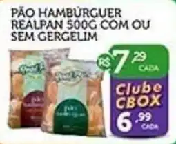 CenterBox pão hambúrguer realpan oferta