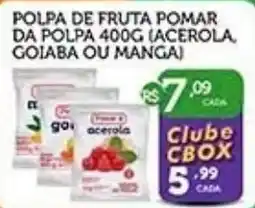 CenterBox polpa de fruta pomar da polpa 400g (acerola, goiaba ou manga) oferta