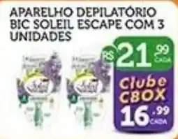 CenterBox aparelho depilatório bic soleil escape oferta