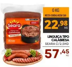 Mercadão Atacadista Linguiça tipo calabresa oferta
