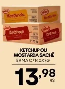 Mercadão Atacadista Ketchup ou mostarda sachê oferta