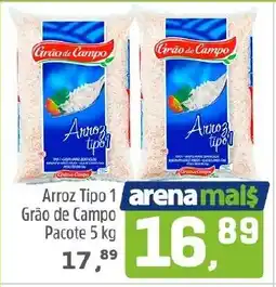 Arena Atacado Arroz tipo 1 grão de campo oferta