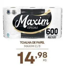 Mercadão Atacadista toalha de papel maxim c/3 oferta