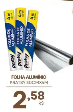 Mercadão Atacadista folha alumínio pratsy oferta