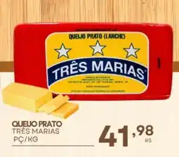 Mercadão Atacadista Queijo prato três marias oferta