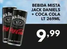 Rede Plus Supermercados Bebida mista jack daniels + coca cola oferta