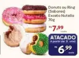 Barbosa Supermercados Donuts ou Ring (Sabores Nutella) oferta