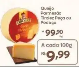 Barbosa Supermercados Queijo Parmesão Tirolez Peça ou Pedaço oferta