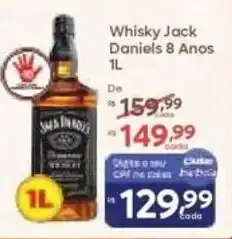 Barbosa Supermercados Whisky Jack Daniels 8 Anos oferta