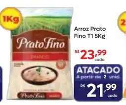 Barbosa Supermercados Arroz Prato Fino oferta