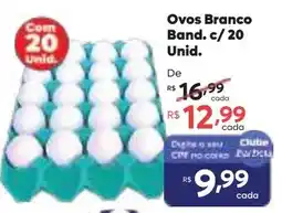 Barbosa Supermercados ovos branco band oferta