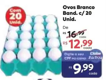 Barbosa Supermercados ovos branco band oferta