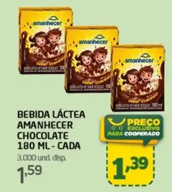 Bebida láctea amanhecer chocolate