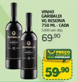 Cooper Vinho garibaldi vg reserva oferta