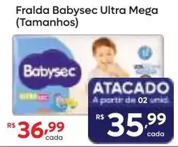 Barbosa Supermercados Fralda babysec ultra mega oferta