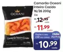 Barbosa Supermercados Camarão Oceani Inteiro Cozido oferta
