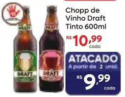 Barbosa Supermercados Chopp de Vinho Draft Tinto oferta
