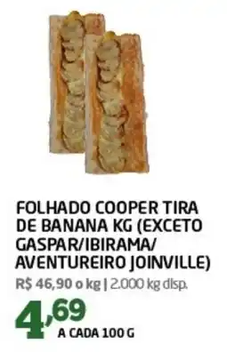 Cooper folhado cooper tira de banana oferta