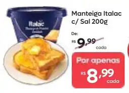 Barbosa Supermercados Manteiga Italac c/ Sal oferta