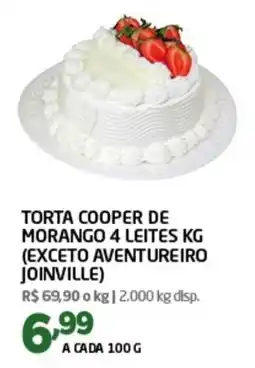 Cooper torta cooper de morango 4 leites kg oferta