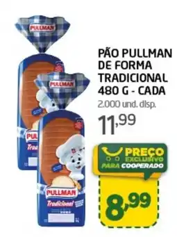 Cooper pão pullman de forma tradicional oferta
