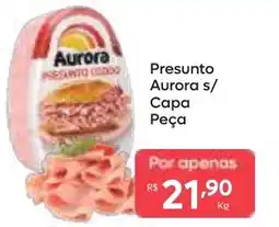 Barbosa Supermercados Presunto aurora s/ capa peça oferta