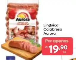 Barbosa Supermercados Linguiça Calabresa Aurora oferta