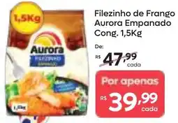 Barbosa Supermercados Filezinho de frango aurora empanado oferta